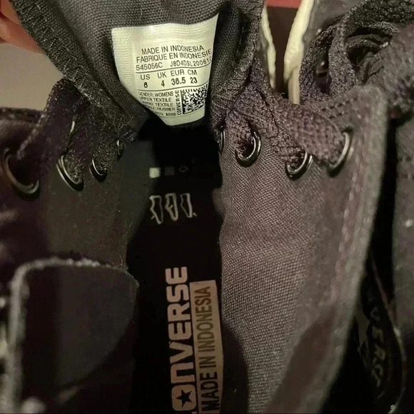 Black Converse with glitter New - Picture 8 of 11